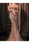 Rochie lunga, crem - 7