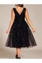 Rochie medie, Negru - 2