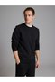 Black Regular Fit Crew Neck Sweatshirt 50332670-Vr046 - 3