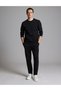 Black Regular Fit Crew Neck Sweatshirt 50332670-Vr046 - 4