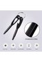 طقم مفكات صغيرة سوداء مدمجة للاستخدام في التخييم في الهواء الطلق وصيانة الدراجات. - 7