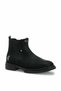 Men's Casual Boots, Black, Slip-On, Elastic Chelsea Style. - 3
