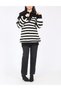 Pulover Oversize, Alb/Negru - 3