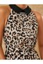 Rochie scurta, animal print - 6