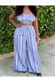 Jumpsuit, White/Blue - 2