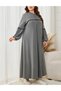 Rochie lunga, Gri