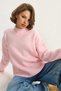 Women's Oversized Fit Crew Neck Soft Texture Stylish Knit Sweater - 2