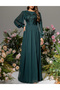 Rochie lunga, Verde