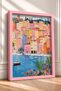 Portofino Harbor and Tropical Plants Framed Poster, Italy Poster, Living Room, Kitchen, Wall Decor, Itp191. - 2