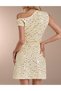 Rochie scurta, crem - 2