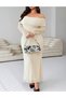 Rochie lunga, Galben deschis - 3