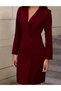 Rochie medie, visiniu - 2