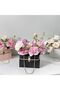 2pcs Pink Flower Gift Boxes with Handle Chains for Wedding Valentine Home Decor - 6