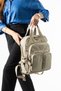 Ultra Lightweight, Multi-Pocket Backpack and Clutch Bag with Compact Design, Beige – (571-5J) - 2