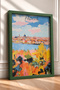 Padua City Silhouette and Colorful Plants Framed Painting, Italy Poster, Wall Decor, Itp187. - 2