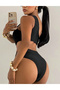 Swimsuit, Black - 2