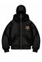 Black Unisex Oversize Full Zip Masked Gothic Hooded Hoodie Sweatshirt Black Unisex Oversize Full Zip Masked Gothic Hooded Hoodie Sweatshirt