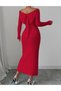 Rochie lunga, Rosu - 4