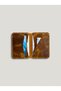 Genuine Leather Handmade Slim Card Holder Wallet Minimalist Double Side Compartment Wallet