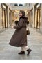 Detachable Hooded Oversized Wool-Lined Hijab Coat - 2