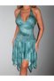 Rochie scurta, Albastru - 3