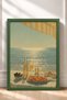 Seafood Feast under the Tent – Framed Poster, Italy, Living Room, Kitchen, Wall Decor, Itn019. - 3