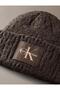 BRUSHED SOLID CHUNKY RIB BEANIE - 3