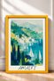 Amalfi Bay and Sailboats Framed Painting, Italy Poster, Living Room, Kitchen, Wall Decor, Itn018. - 3