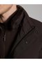 Dark Brown Stand-Up Collar Coat 50330215-Vr084 - 6