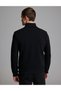 Black 3-Thread Regular Fit Zippered Stand-Up Collar Basic Sweatshirt 50334032-Vr046 - 6