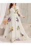 Rochie lunga, crem
