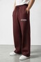 Men's Baggy Burgundy Wavesoy Printed Sweatpants.