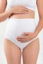4-Pack Women's White Cotton Lycra High-Waisted Maternity Underwear, Breathable Fabric for Daytime Use. - 5