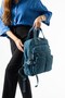 Ultra Lightweight, Multi-Pocket Backpack and Clutch Bag with a Compact Design, Blue – (571-5J) - 2