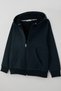 Boys' Zippered Hooded Sweater with Pockets, Ages 6-10, Navy Blue. - 3