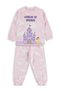 Castle-Printed Pajama Set for Ages 2-5 - Pink