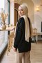 Glittery Knit Tunic with Beadwork Details 650006 Black - 3