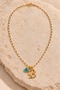 Vintage Necklace with Letter B and a Charm, Featuring a Delicate Chain. - 2