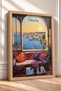 Venice Window View of the Harbor Framed Painting Italy Poster Wall Decor Itp203 - 2