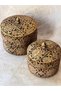 Antique-Style Wire Tray Gold Round Decorative Box Set, 2-Piece. - 4