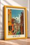 Venice Green Canal and White Dome Framed Painting, Italy Poster, Living Room, Kitchen, Wall Decor, Itp201. - 2