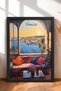 Venice Window View of the Harbor Framed Painting Italy Poster Wall Decor Itp203