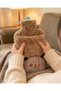 Plush Hot Water Bottle with Pocket, Handheld Hot Water Bottle, Hand Warmer. - 8