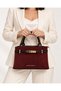 Women's Stylish Handbag and Shoulder Bag with Gold Buckle Detail. - 5
