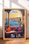 Venice Window View of the Harbor Framed Painting Italy Poster Wall Decor Itp203