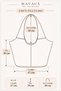 Vellina 100% Genuine Italian Leather Large Size Premium Stylish, Modern Design Handbag and Shoulder Bag. - 4