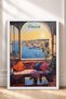 Venice Window View of the Harbor Framed Painting Italy Poster Wall Decor Itp203 - 3