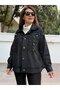 Italian Sequin Gabardine Jacket, Black (up to Size 50)