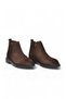 Coffee Nubuck Genuine Leather Men's Boots with Zipper, Fleece Lining, Rubber Sole, Classic Style 600543. - 4