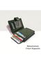 Genuine Leather Card Holder Wallet with Snap Closure and RFID Protection - 2